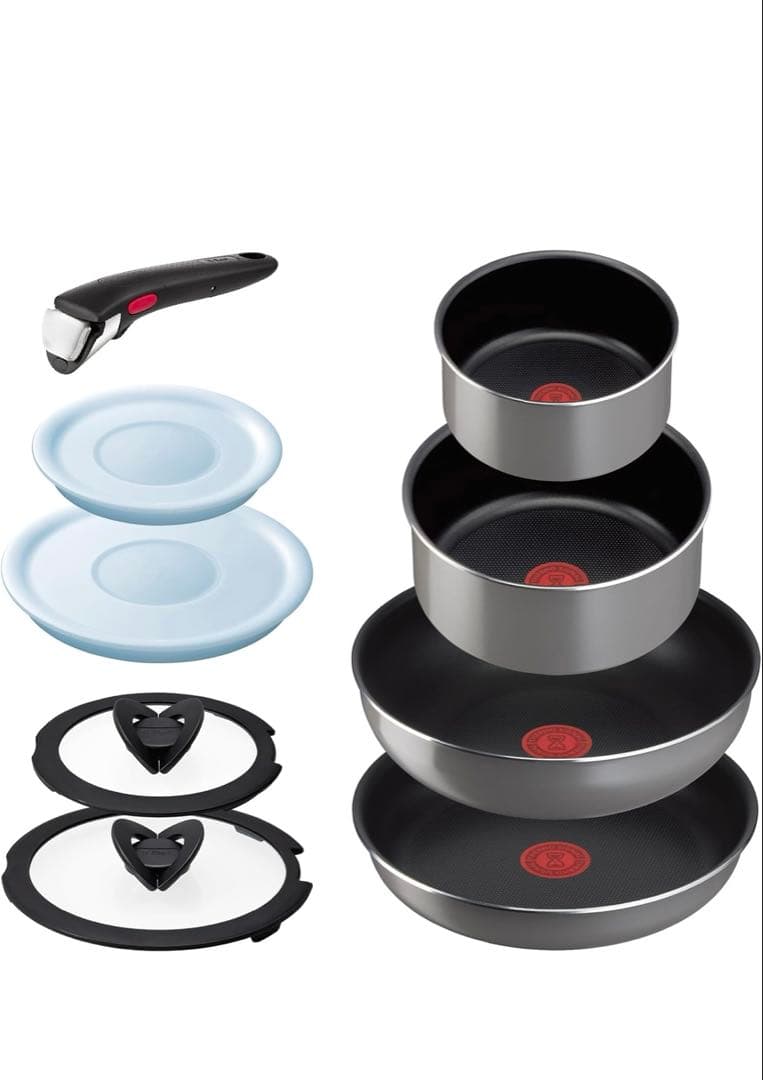 Ｔ-fal インジニオ　ネオ　フレ－ズグレー 9点セット ガス火専用