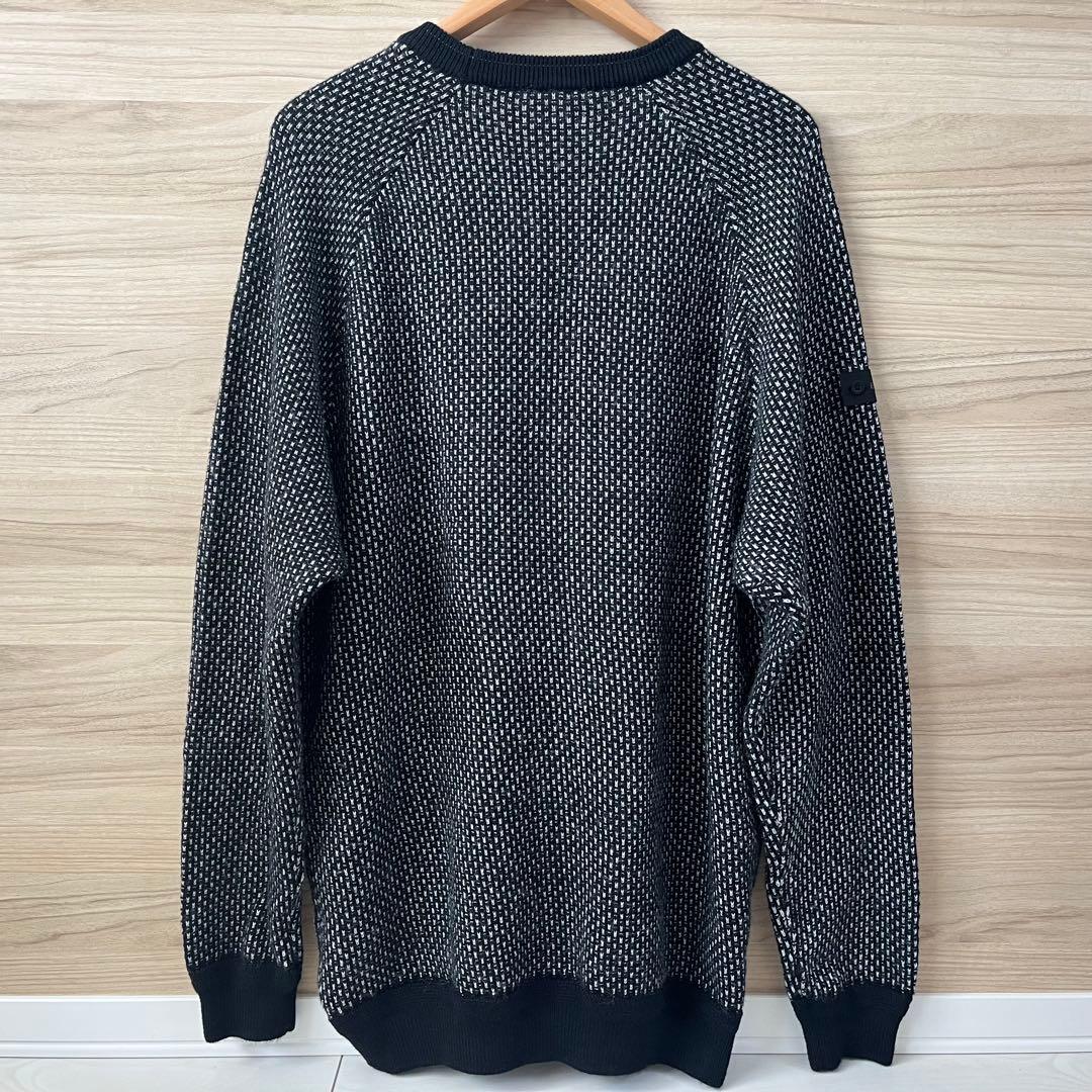 極美品★37,400円 BRIEFING メリノウールロゴニット セーター黒XL