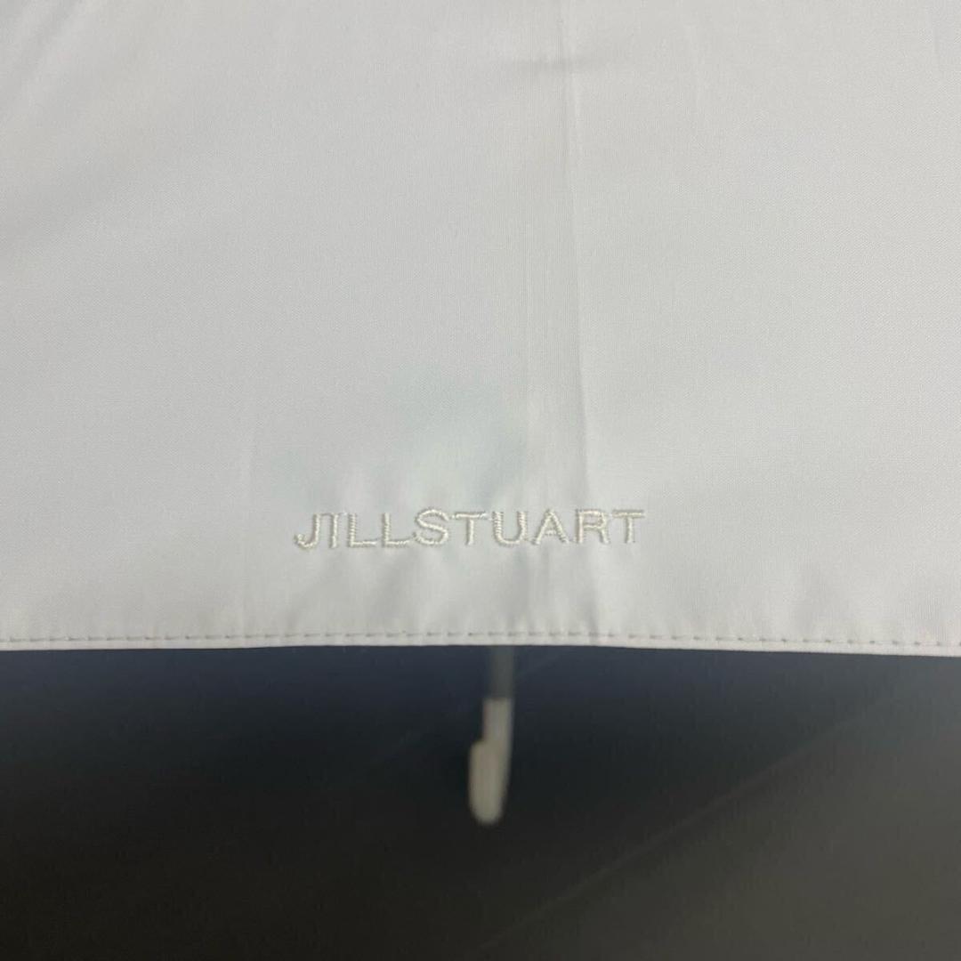 だ*ん様 新品52899　ジルスチュアート＊白ホワイト　リボンモチーフ 晴雨兼用