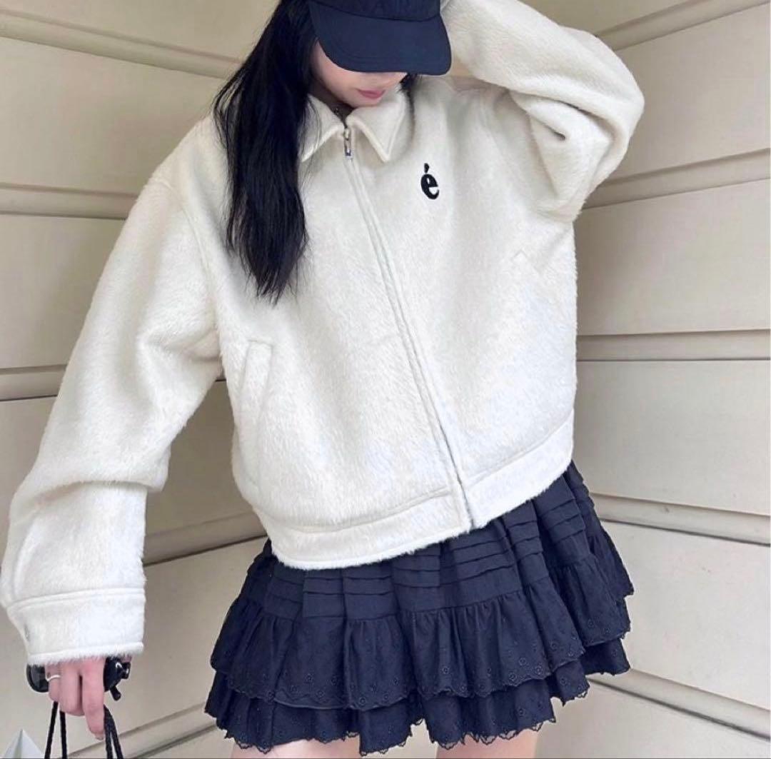 épine shaggy blouson white