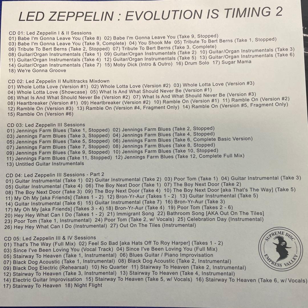 洋楽 LED ZEPPELIN : EVOLUTION IS TIMING 2