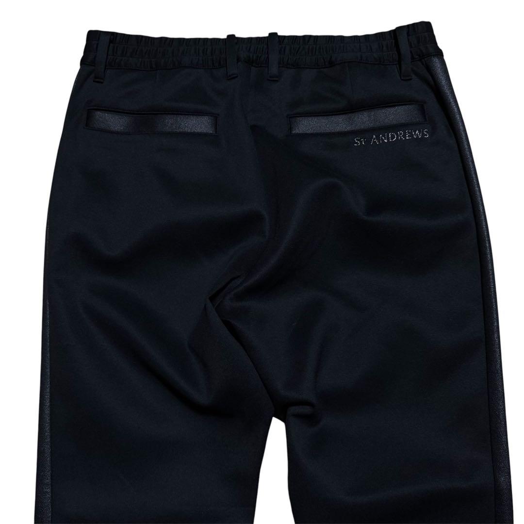 ✨美品✨　St Andrews セントアンドリュース　　ストレッチパンツ　黒　L