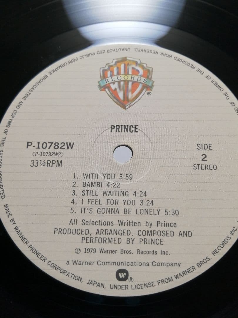 【79年 名盤】PRINCE プリンス SAME LP