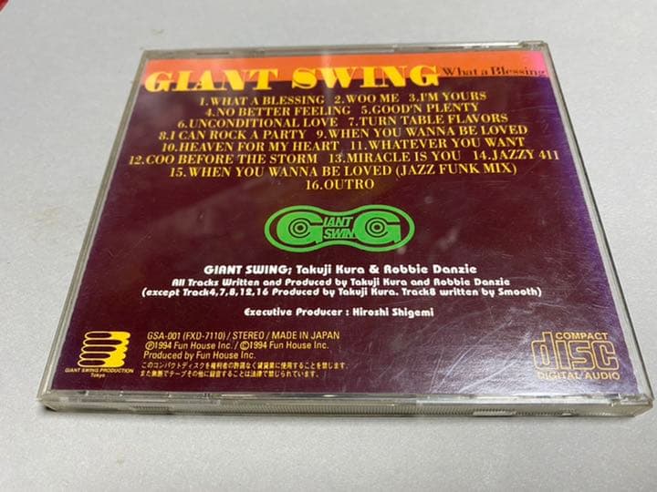 洋楽 R&B GIANT SWING/what a blessing