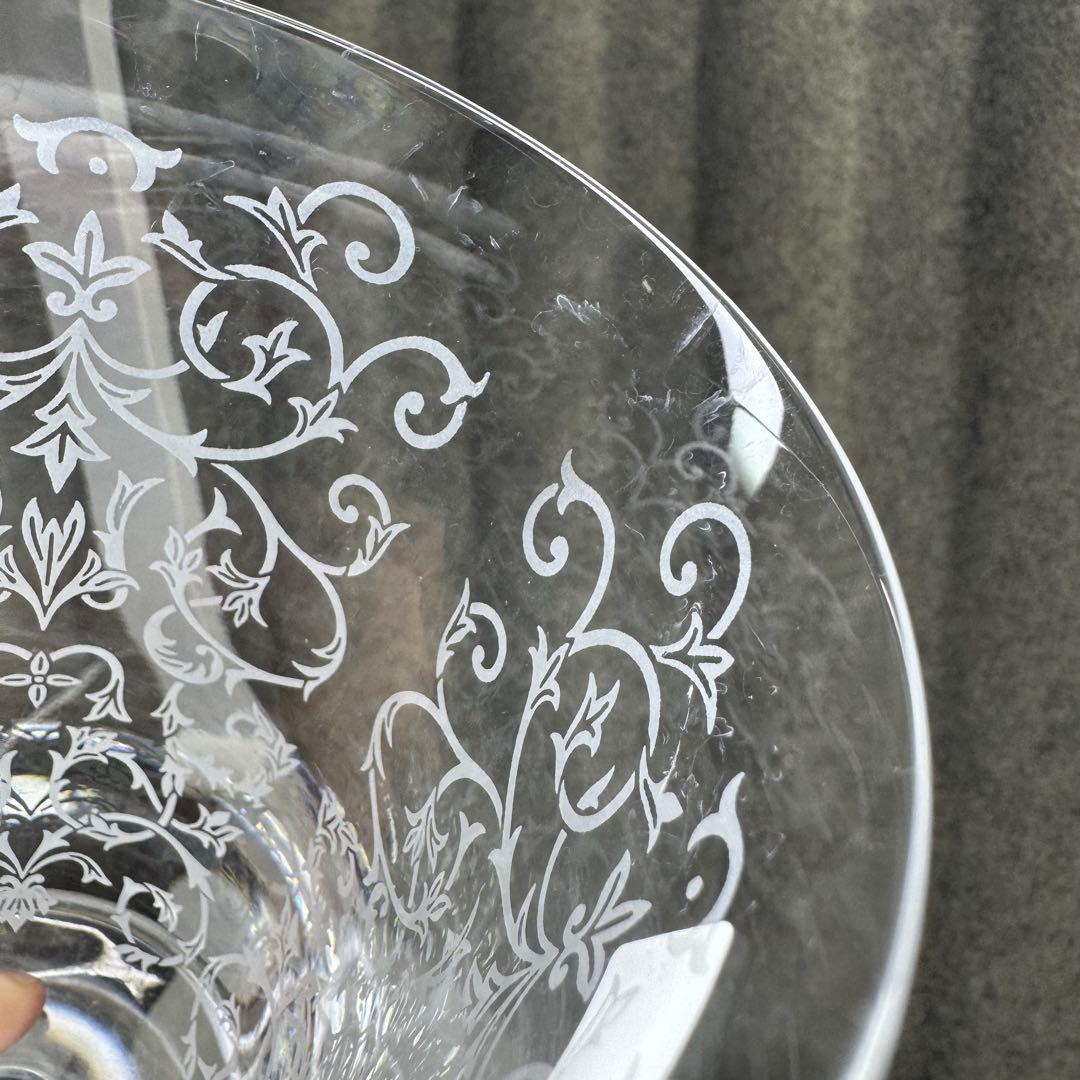 ひ*じ様 オールド バカラ エルナ 花瓶 フラワーベース ERNA 唐草模様
