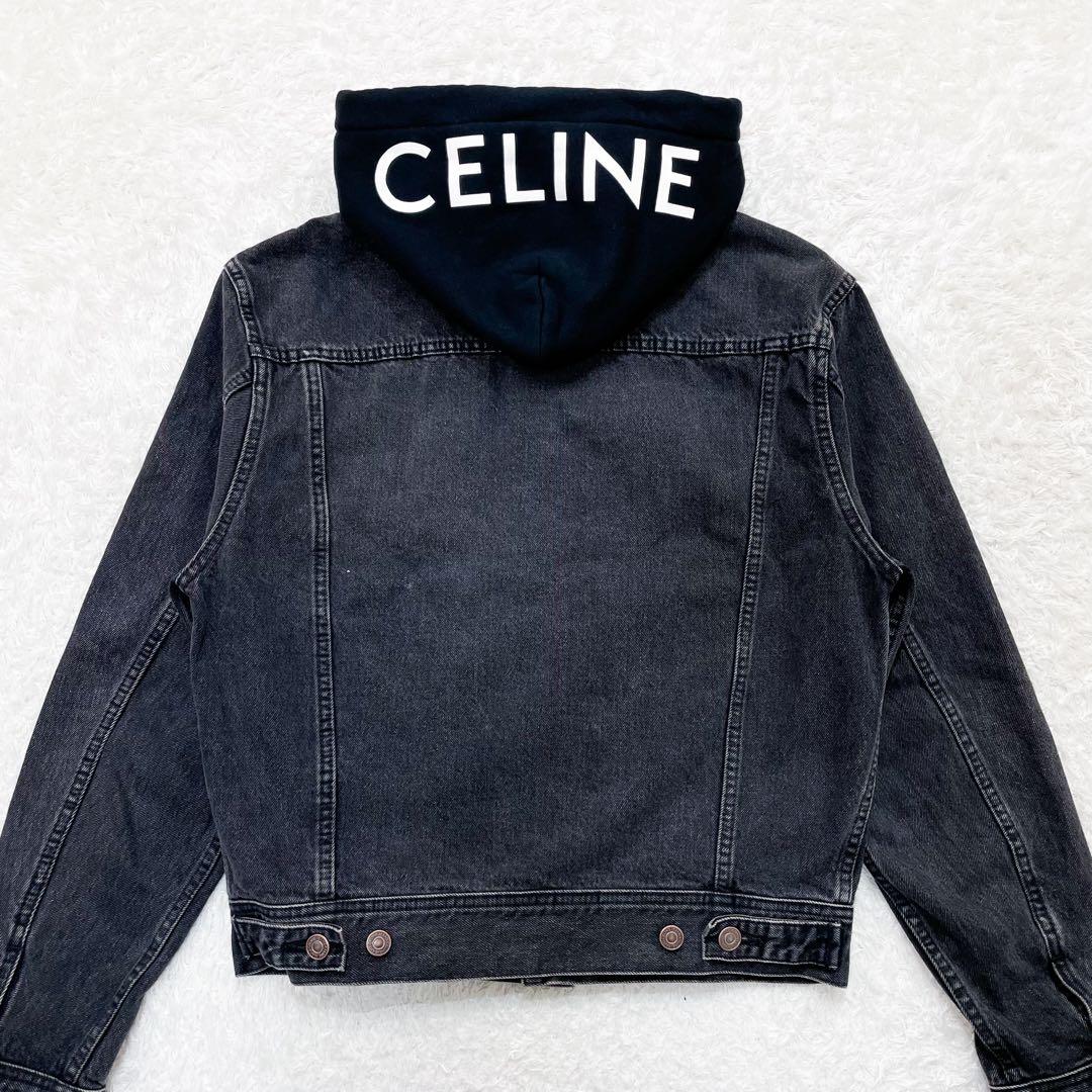 極美品 CELINE セリーヌ 現行 ドッキング デニム トラッカージャケット
