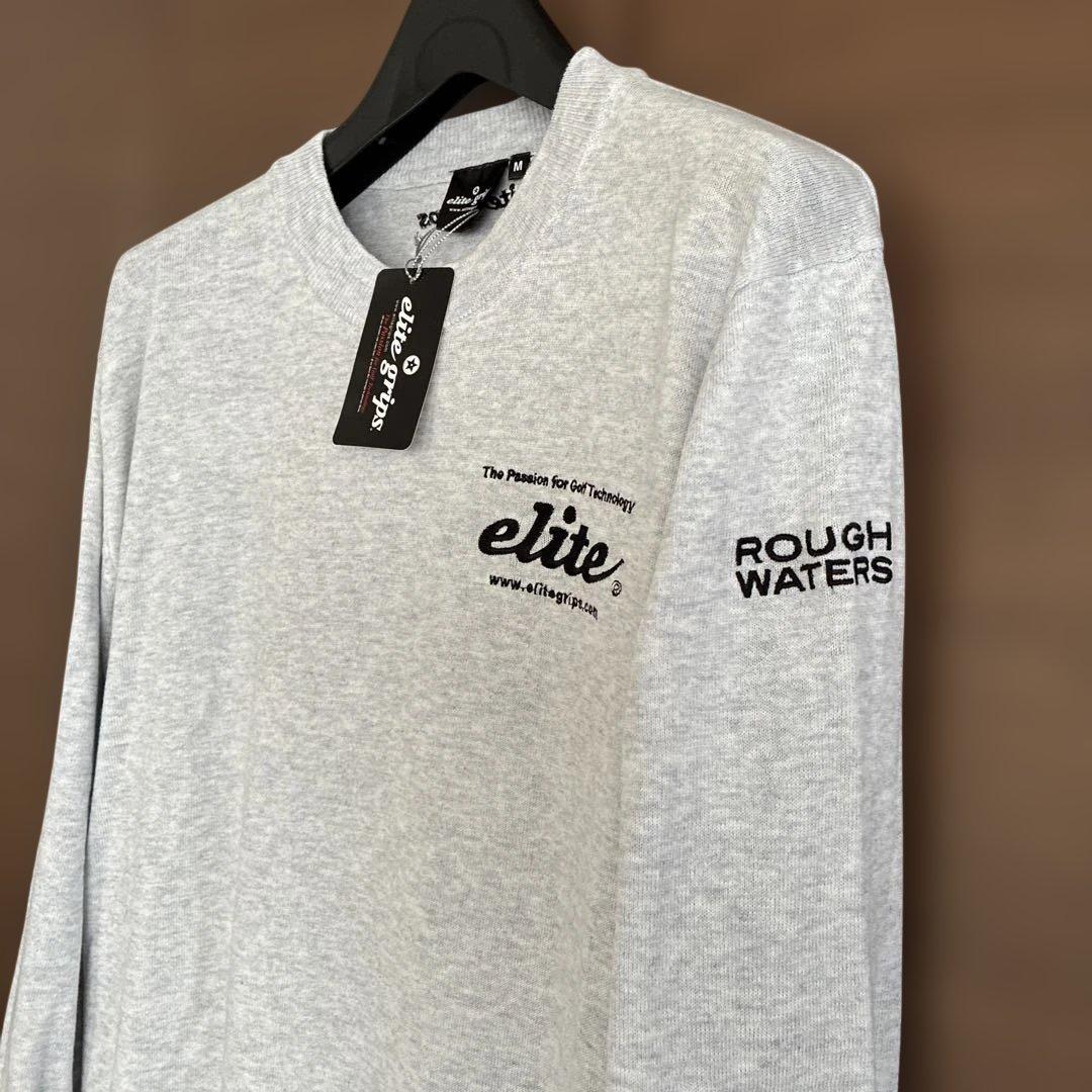 【新品】エリートグリップ elite grips ゴルフメンズセーターM グレー