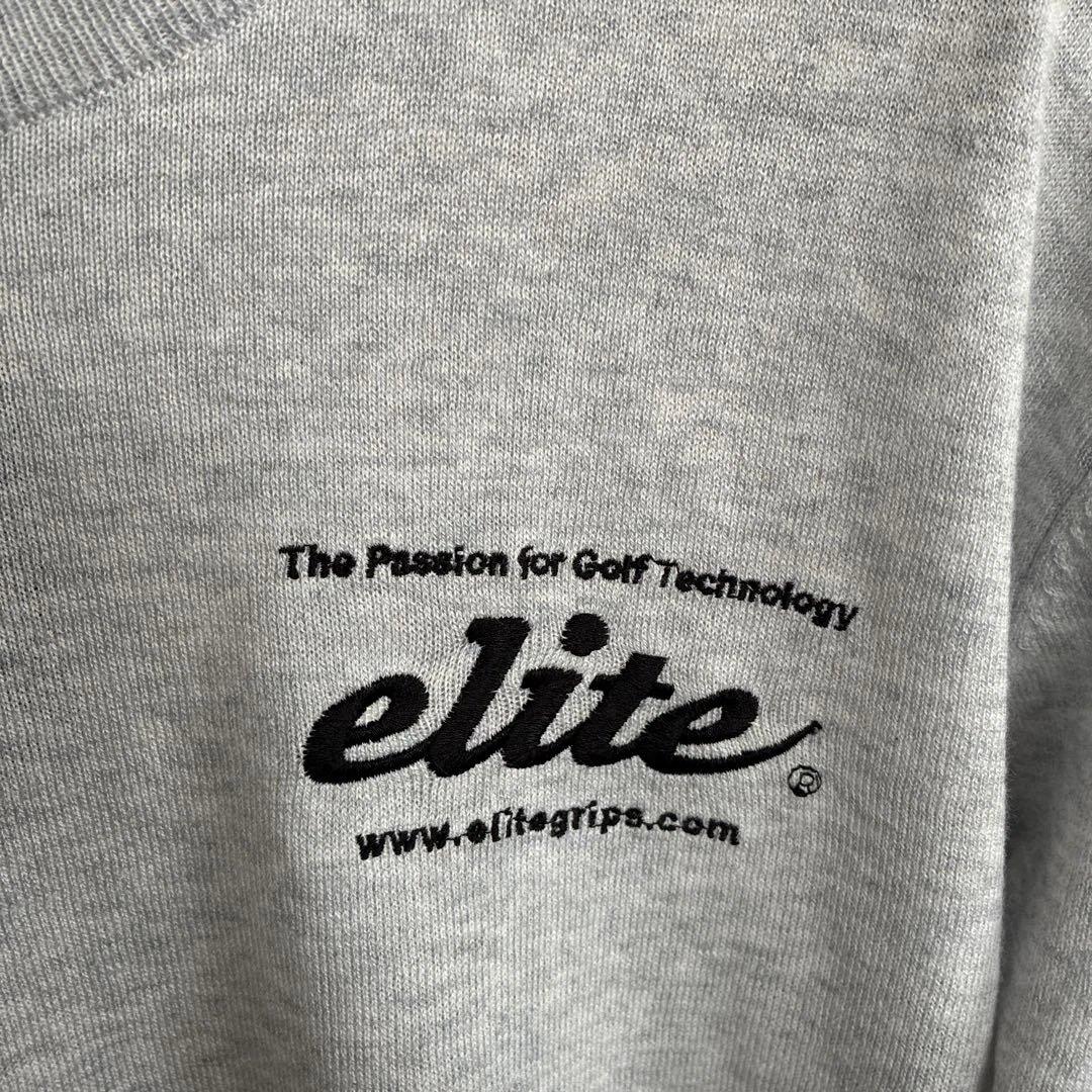 【新品】エリートグリップ elite grips ゴルフメンズセーターM グレー