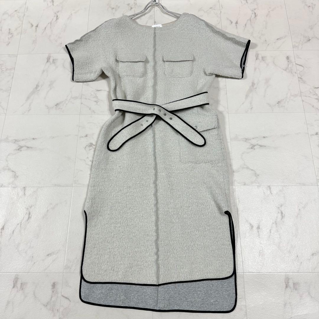 【美品】EARIH RAISED BACK BELTED DRESS ワンピース