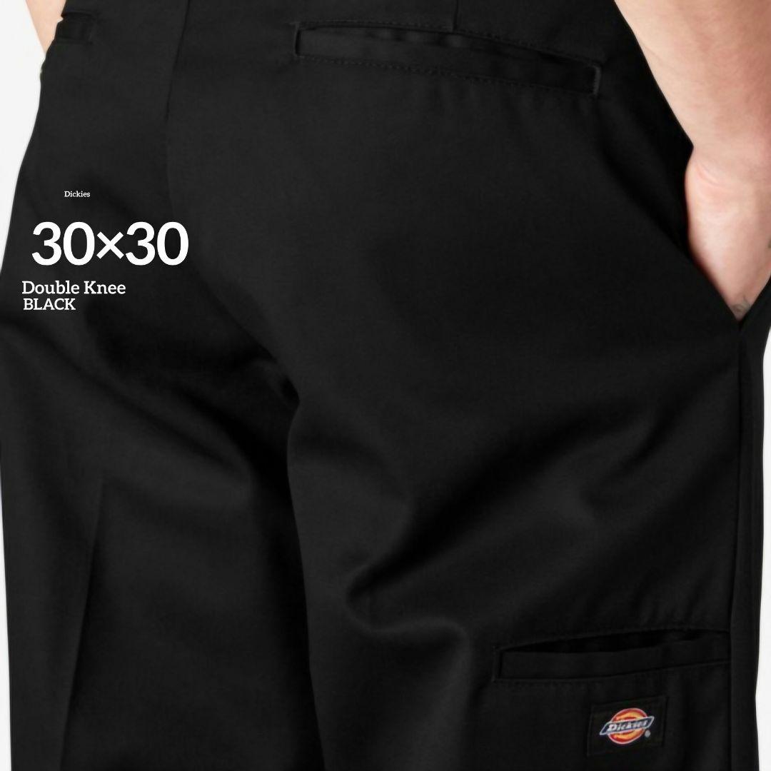 30×30【新品 未使用】ディッキーズ　ダブルニー　85283　・BLACK・