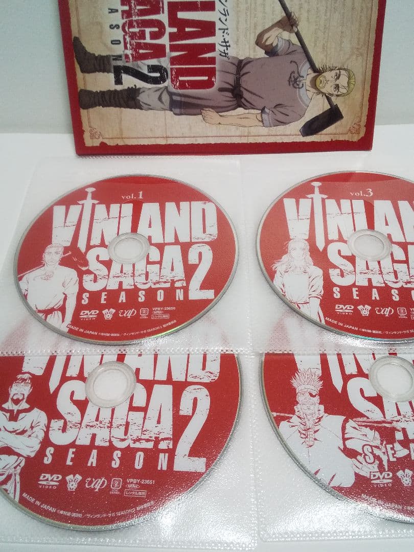 【レンタル落ち】アニメDVD ヴィンランドサガ １期２期 全巻セット【キズあり】