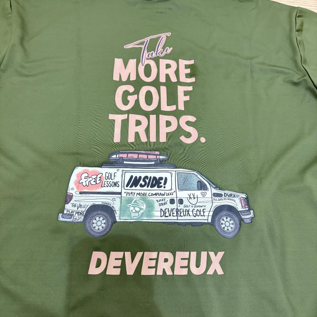 DEVEREUXGOLF MORE TRIPチェッカーリブモックTEE L