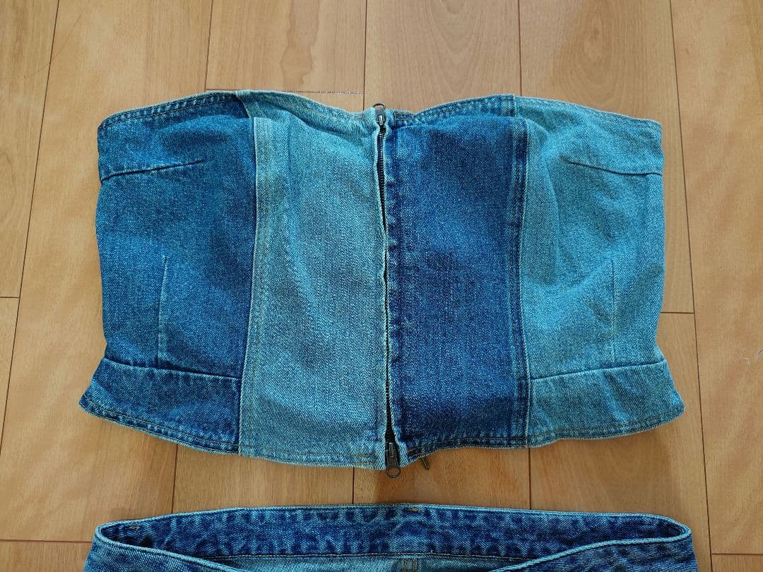 スマイルランド　GEVS デニムビスチェ　デニムパンツ　セット