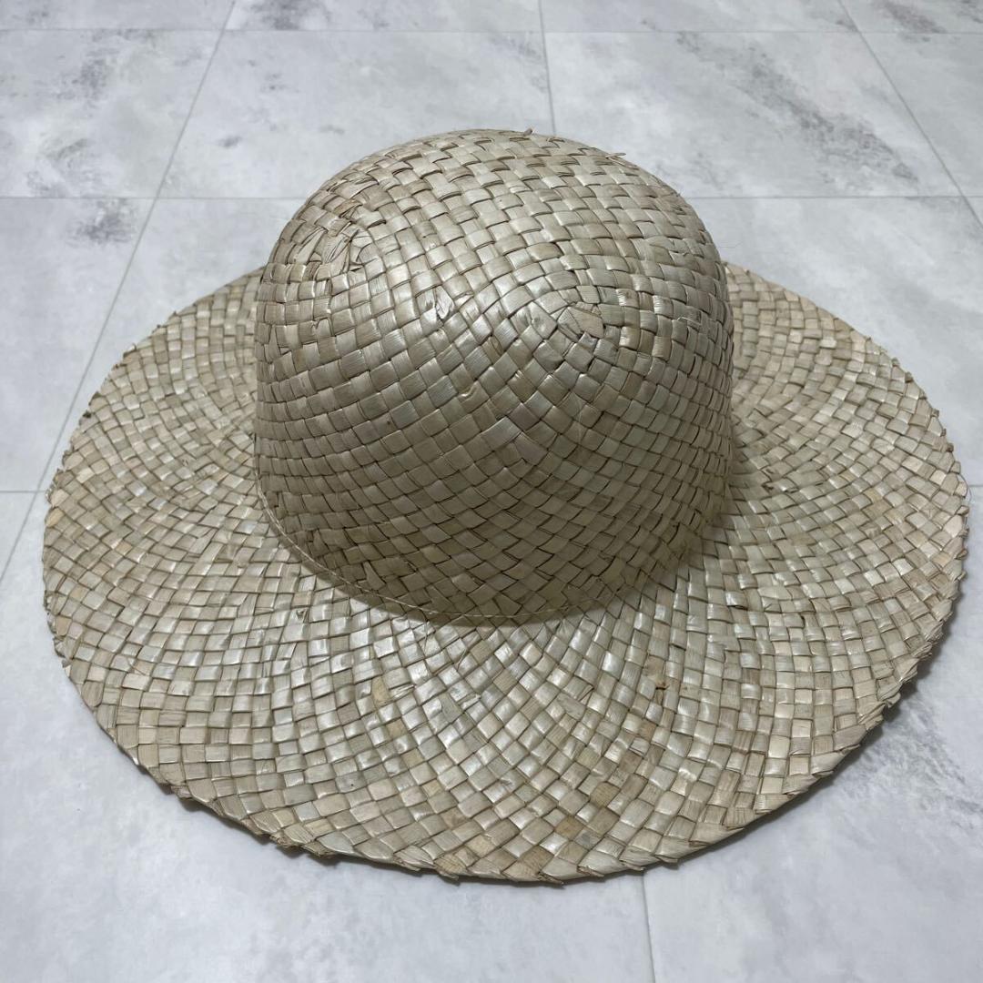 新品 イタリア製 パッサージオデラトスカーナ 麦わら帽子 ストローハット つば広