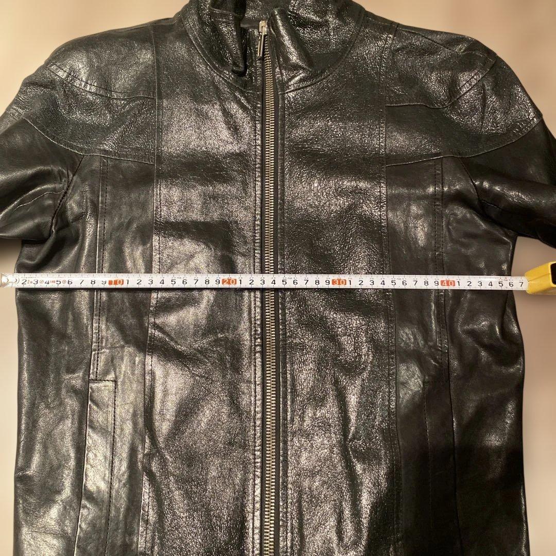 Rick Owens ブラックレザーライダースジャケット