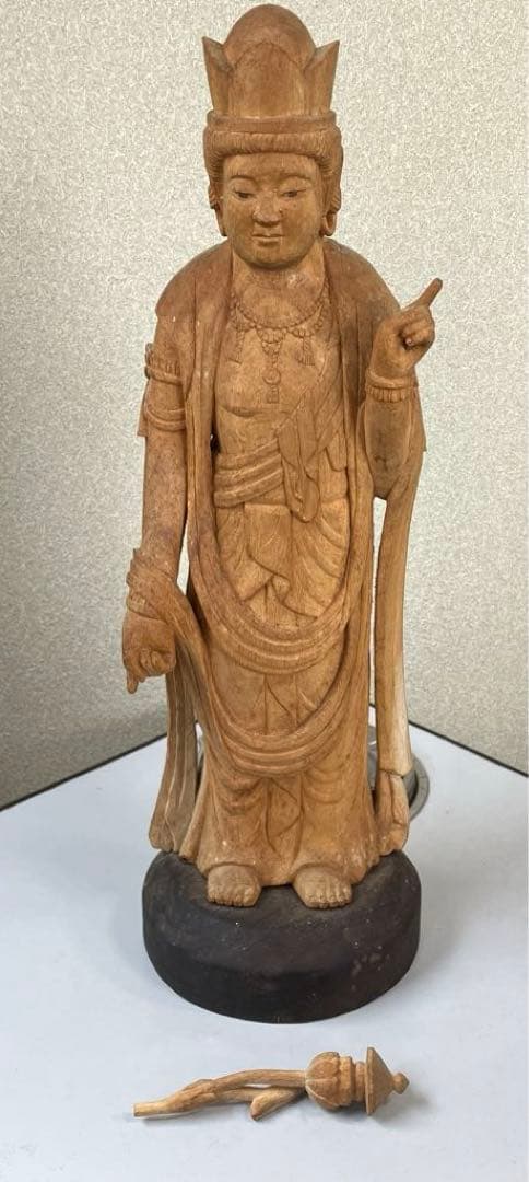 大菩薩像　手彫り　村上さん作