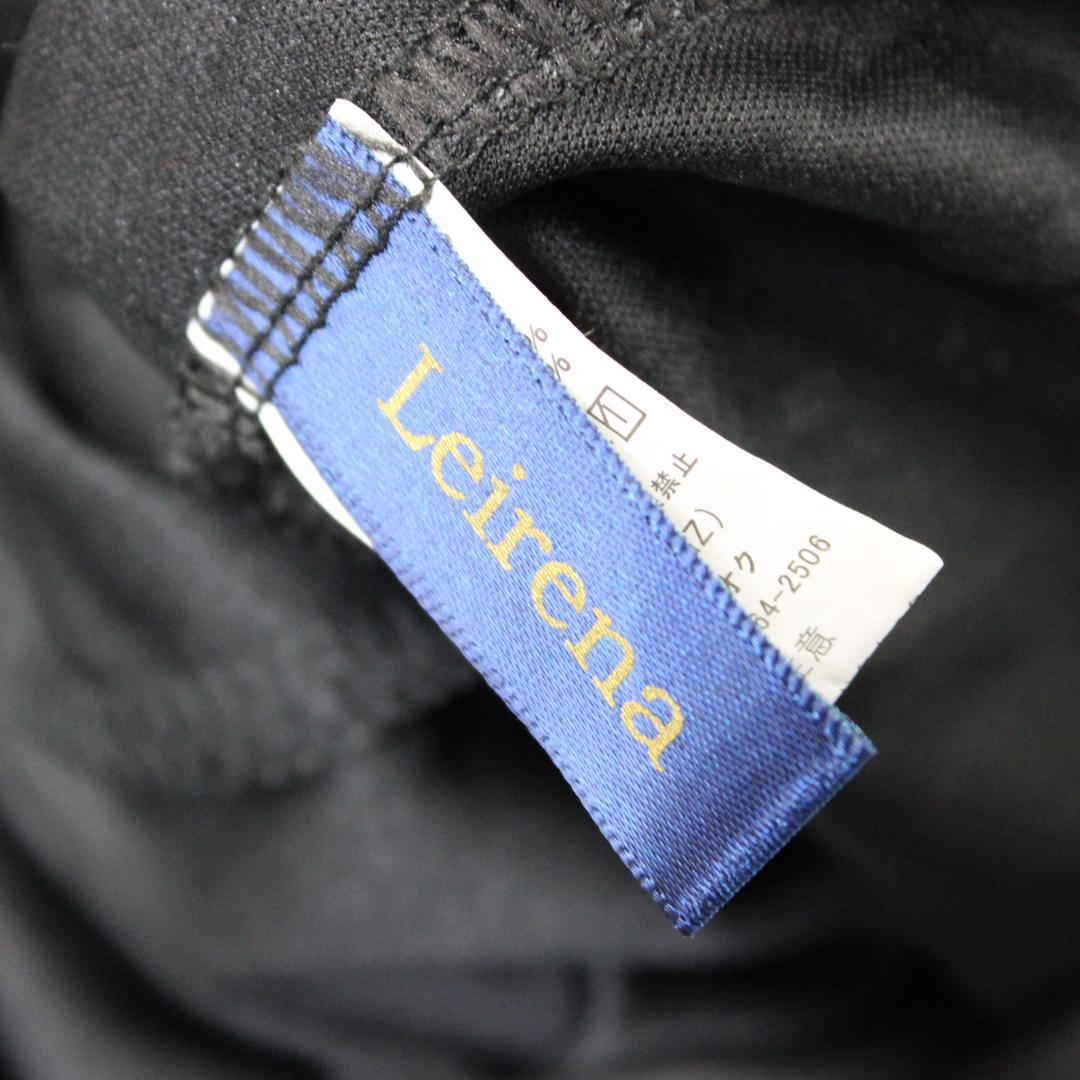 【美品 社交ダンス衣装】ワンピース ドレス leirena 黒 薔薇 バラ 清楚