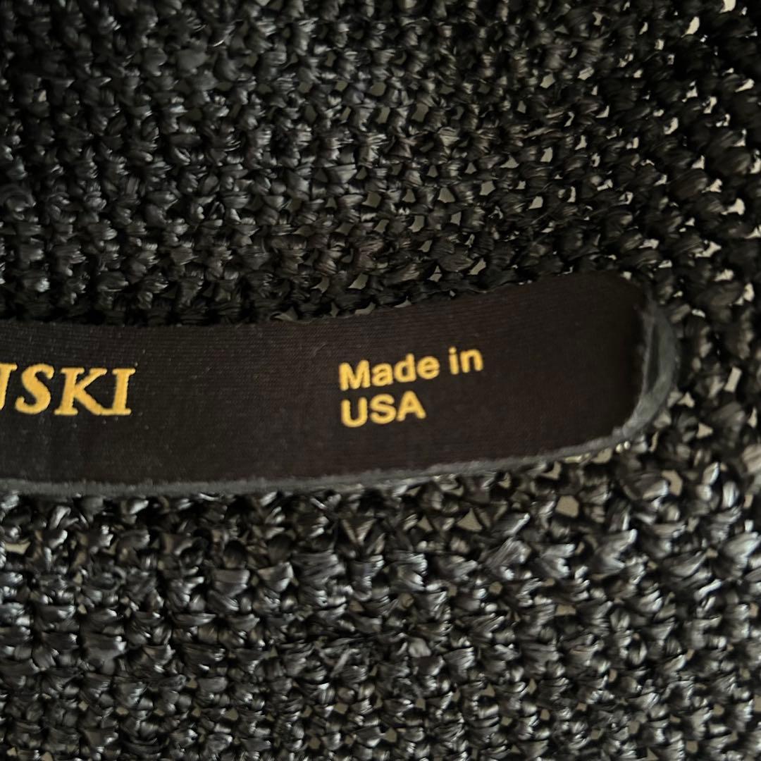 美品 ヘレンカミンスキー プロバンス 10 ハット 麦わら帽子 ブラック USA
