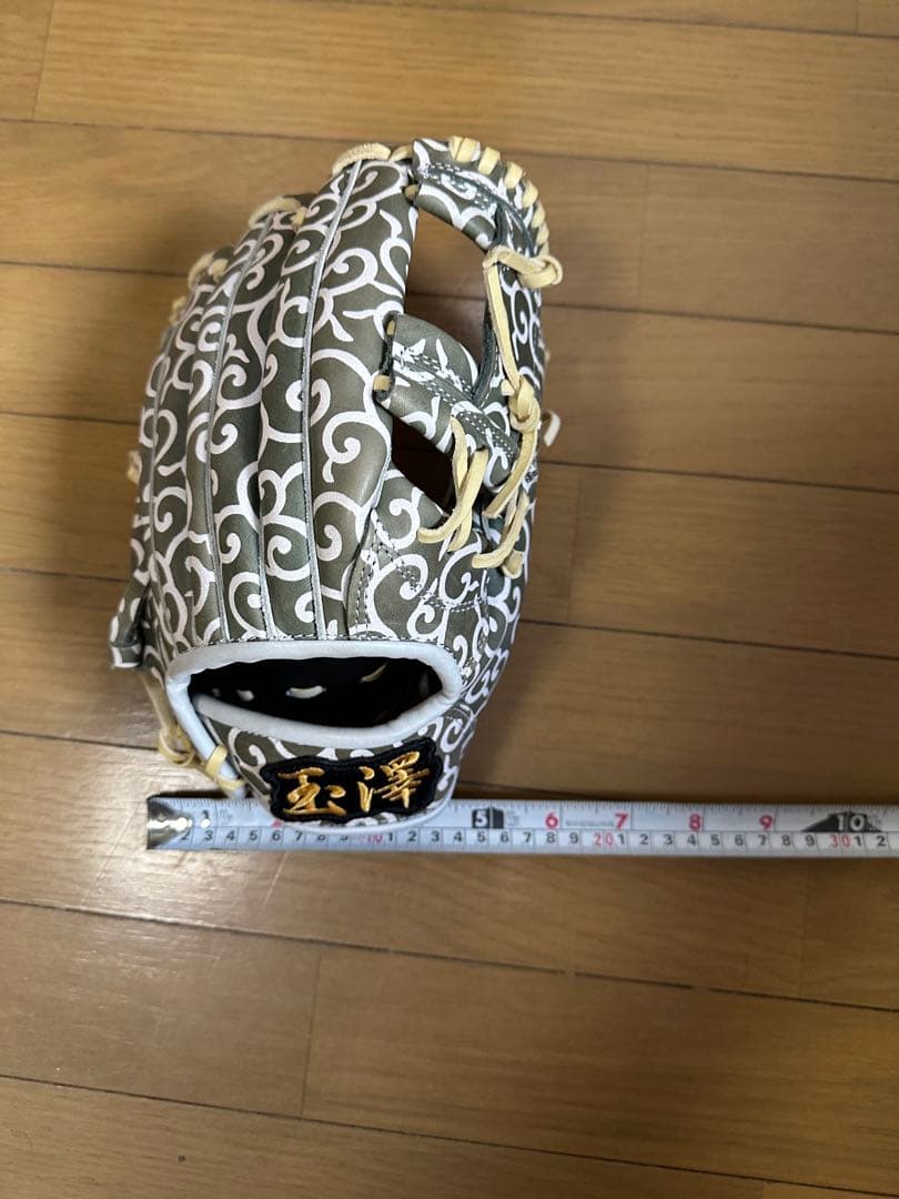 玉澤　グローブ　唐草　軟式　内野手　美品　野球　江戸前