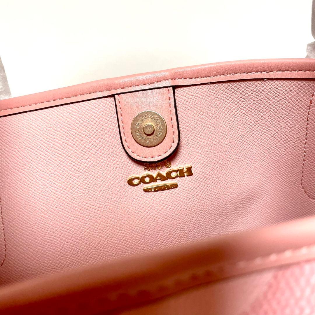 COACH シグネチャートートバッグ　CAL49 ピンク　レディース