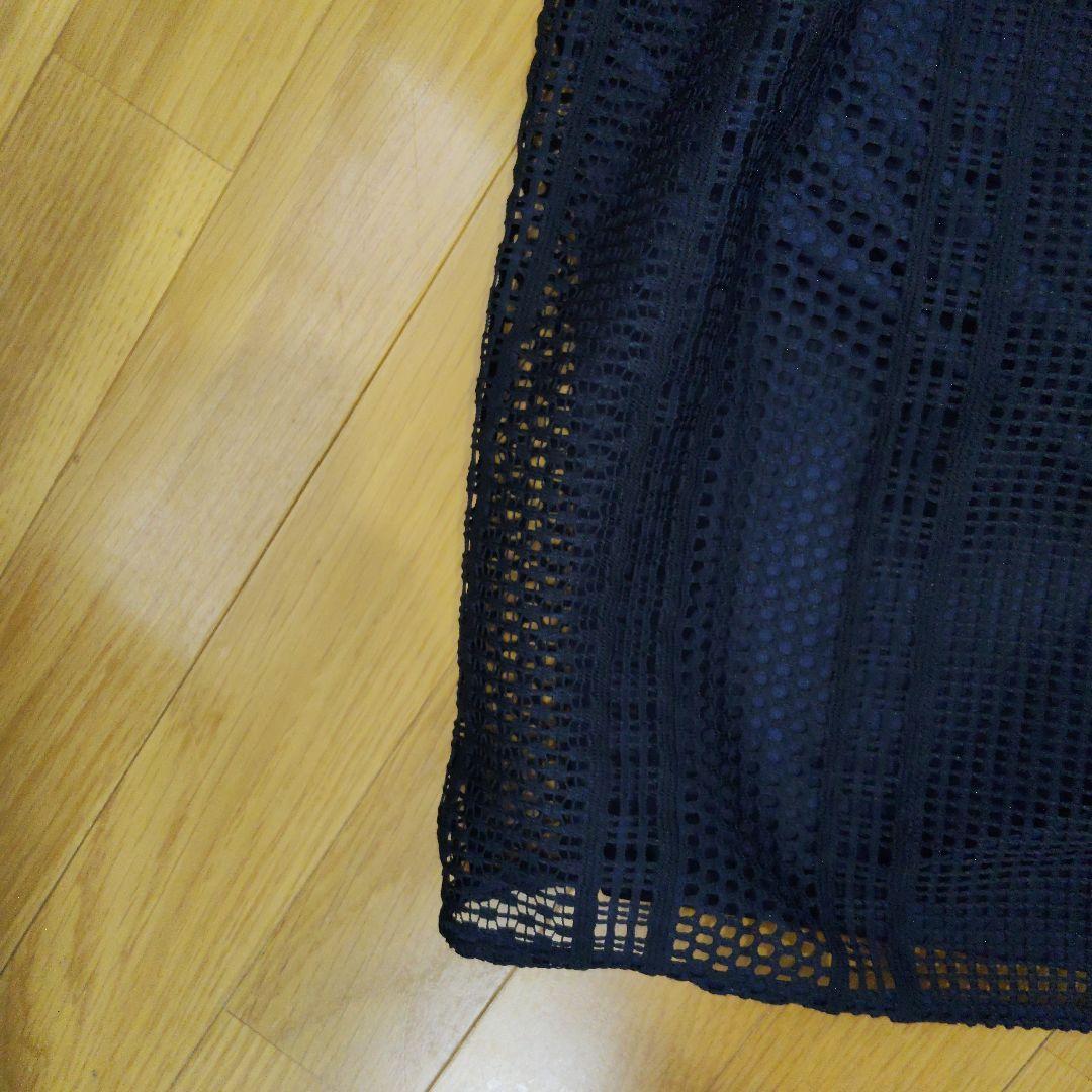 新品　Castelbajac Sport ネイビー メッシュシャツ