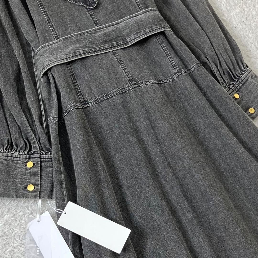 新品未使用✨近年✨ダイアグラム ラッフルティアードワンピース デニム ベルト