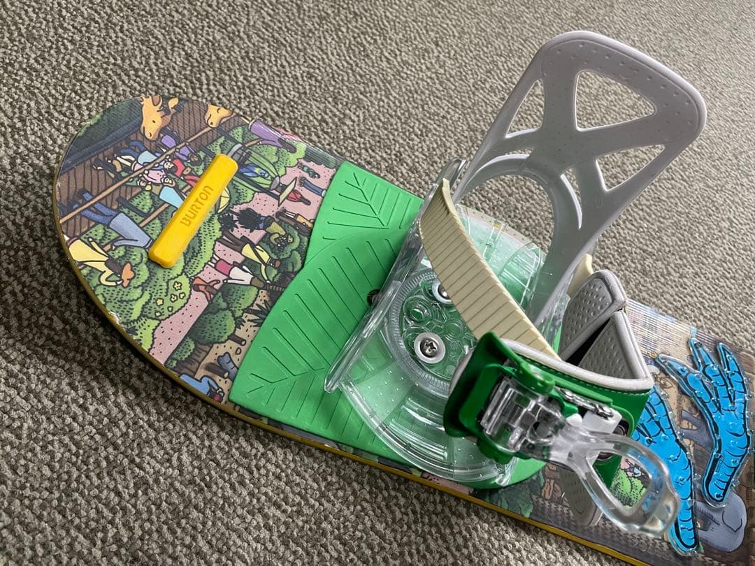 キッズ用スノーボード板&ビンディングセット (Burton)