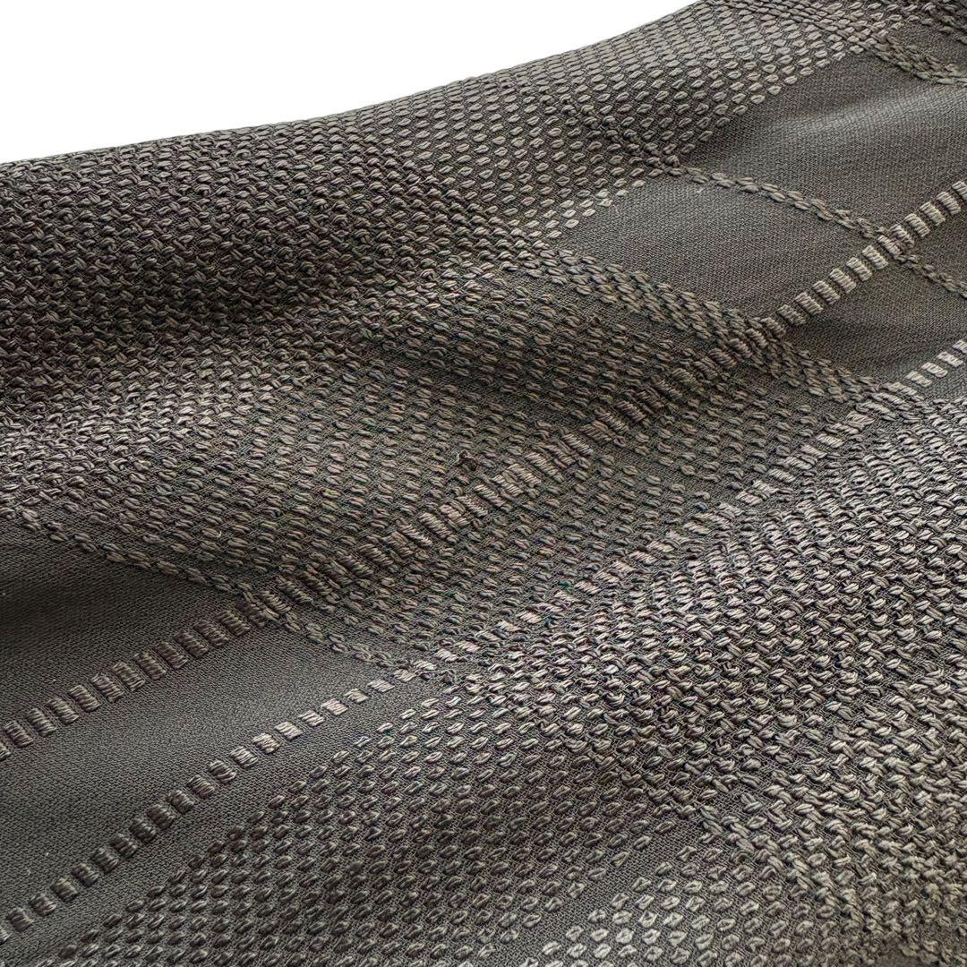 YOHJI YAMAMOTO NOIR刺繍 シアーチェックワンピース　アシメ　L