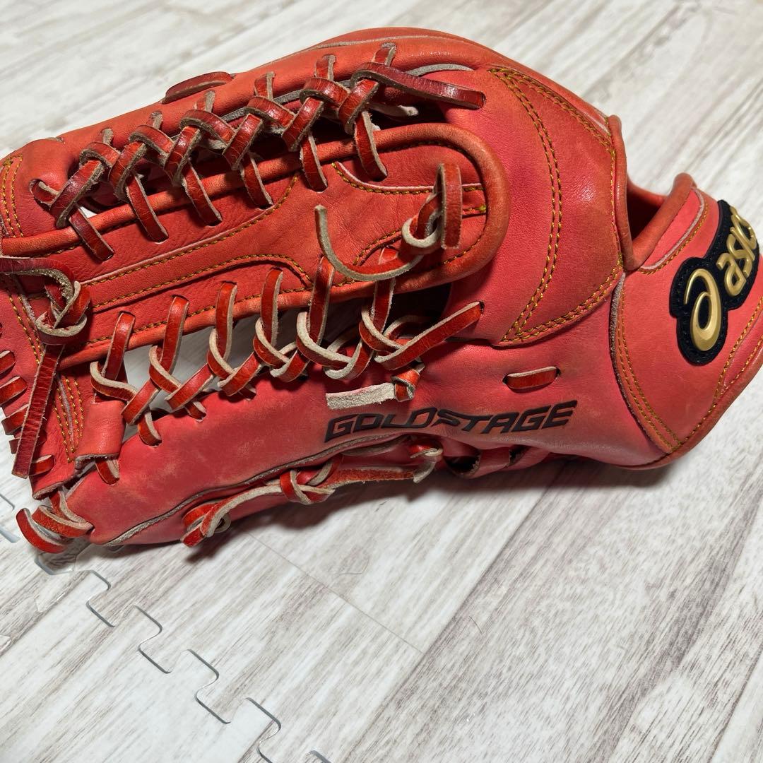 アシックス 限定　ゴールドステージ スピードテック 外野用 軟式グローブ　野球