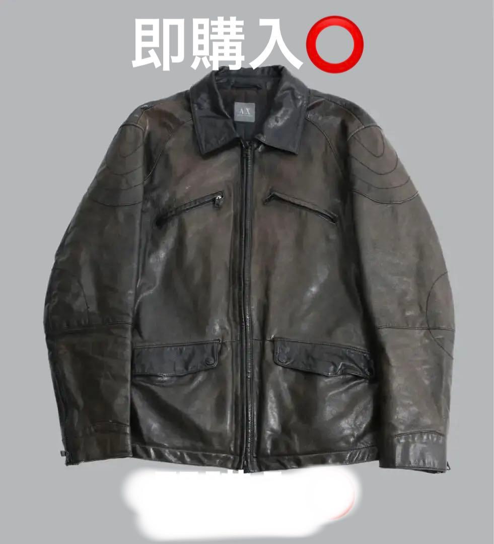 armani exchange レザージャケット　sullen　archive
