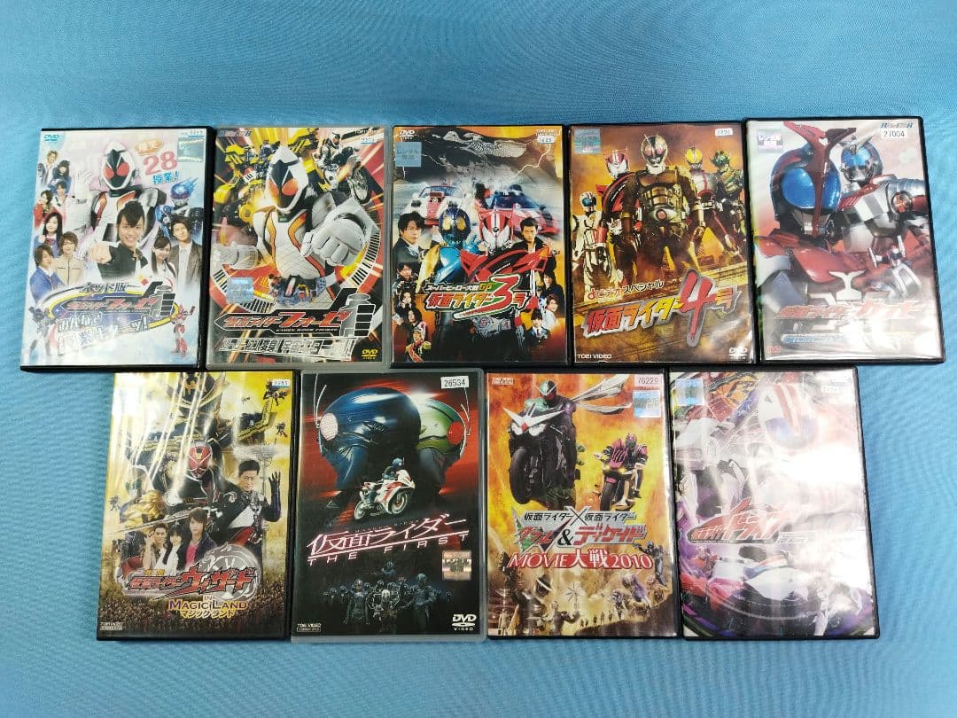 仮面ライダー　レンタルアップ　DVD　80点　まとめ大量セット