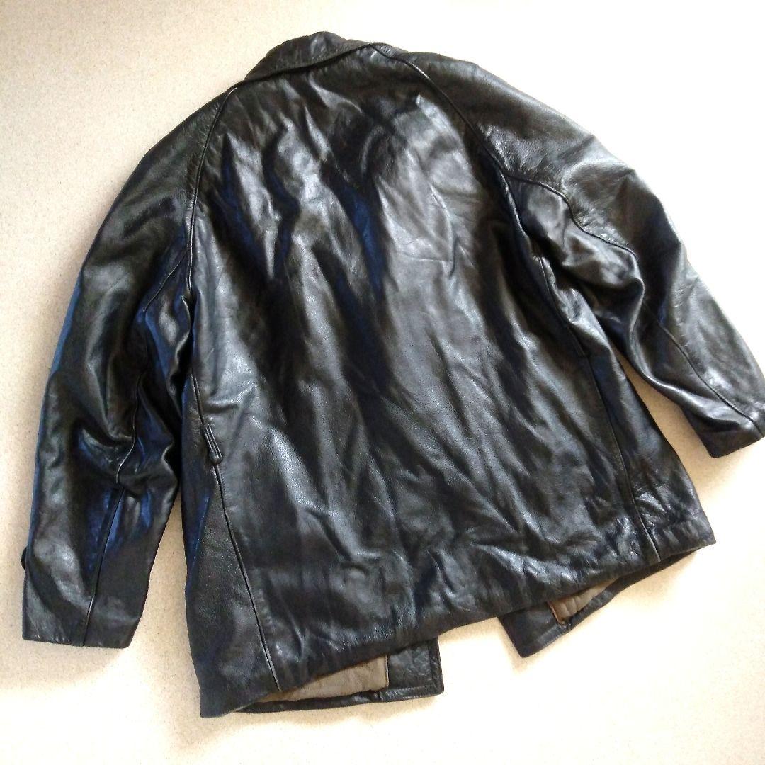 限界最終価格60s Vintage イタリア警察 レザージャケット カーコート