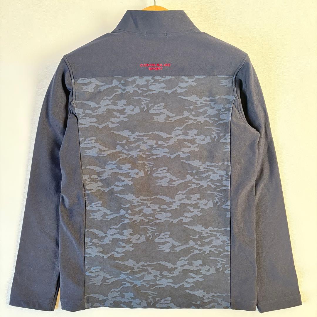 【美品】CASTELBAJAC ハーフジップ プルオーバー　カモフラメンズ M