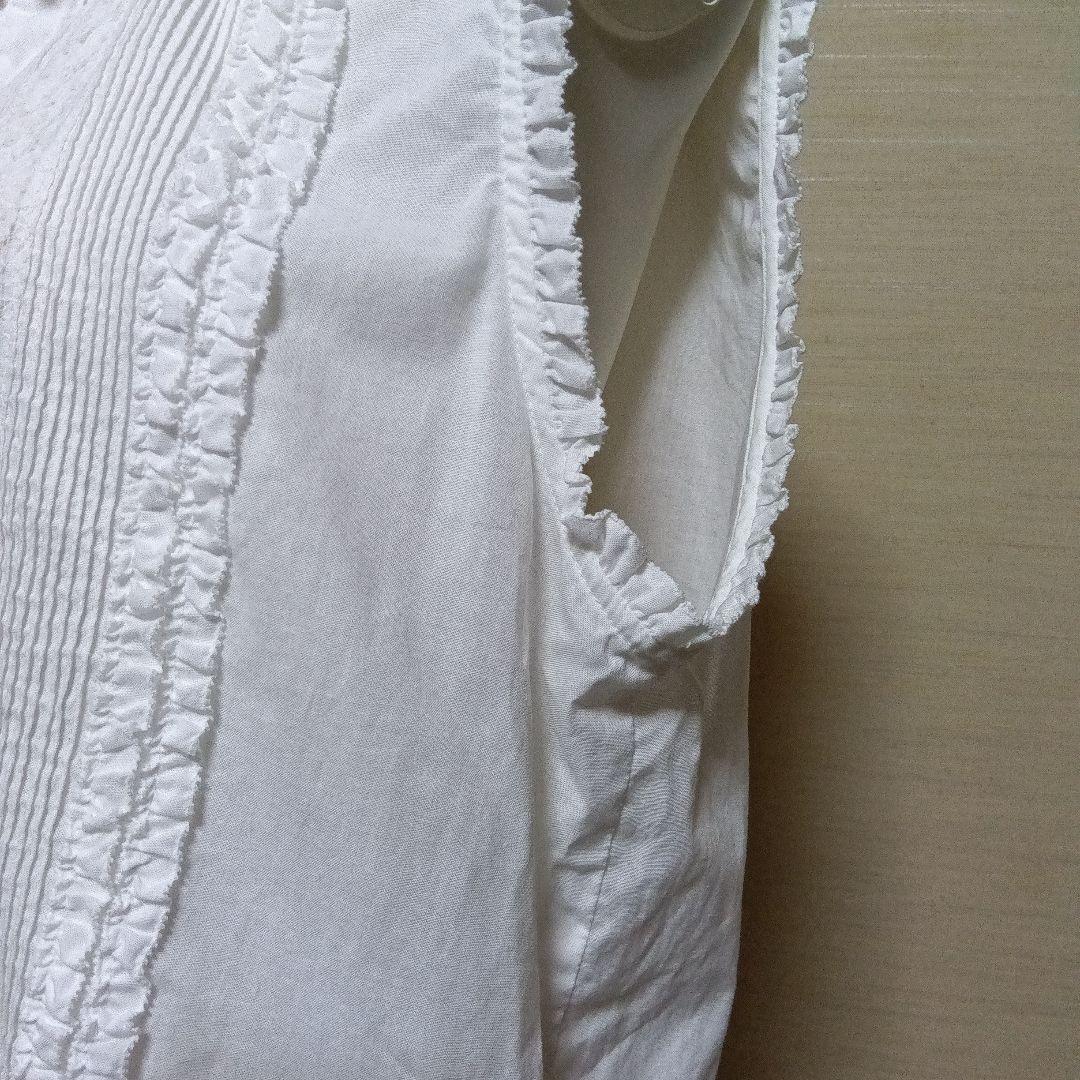キ*ン様 美品✨ピンクハウス ピコフリル リボン レース ベスト 白 ホワイト