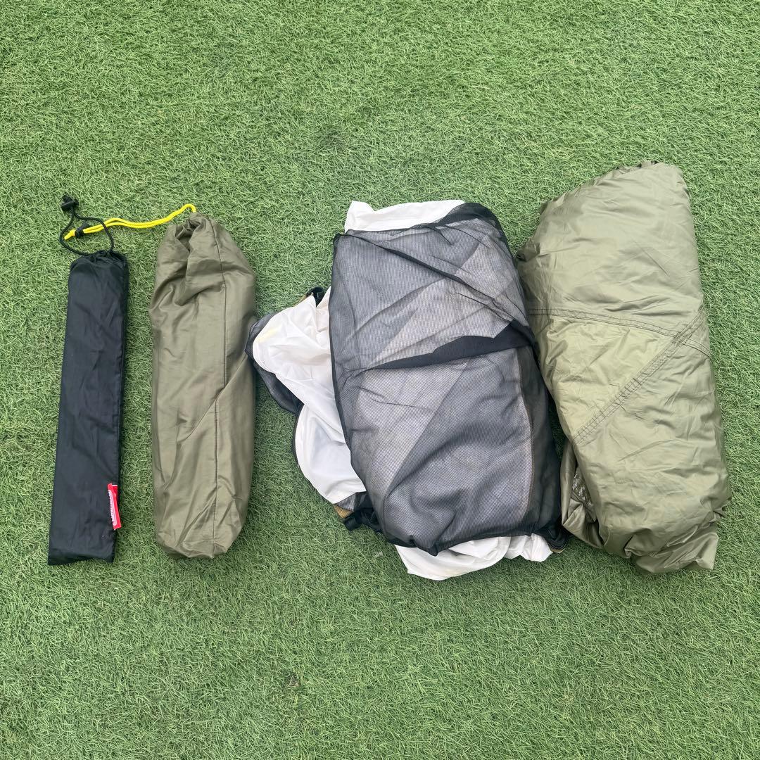 ②コールマン ツーリングドームLX オリーブ ポール付き