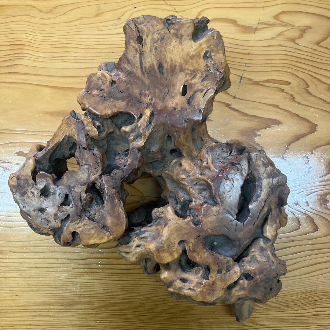 置物　木材　根木　花台　飾り台　オブジェ