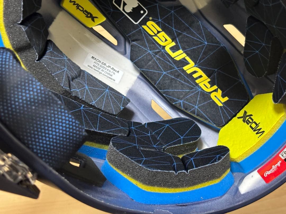 Rawlings ローリングス 両耳 顎ガード付きヘルメット 艶なし 未使用