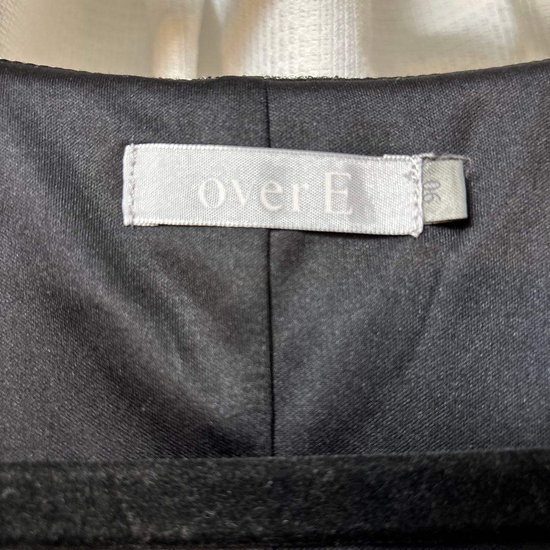overE（オーバーイー） ツイードライクマーメイドワンピース　90 ブラック系