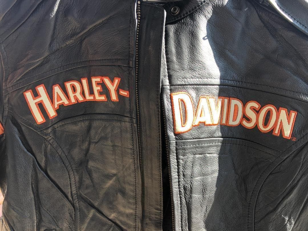 [在庫処分] 新品 Harley-Davidson ブラック レザージャケットM