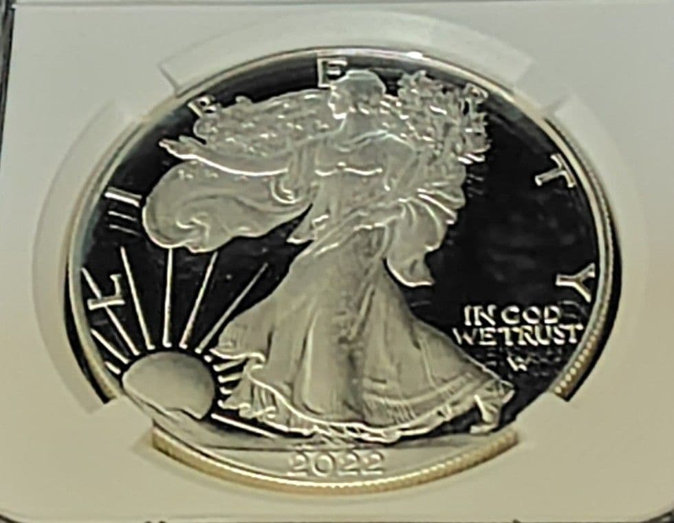 初日発行 最高鑑定 2022年 アメリカ イーグル 銀貨 NGC PF70 UC