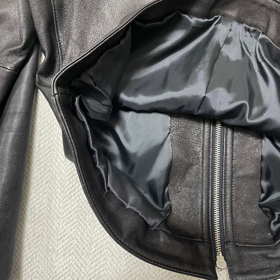 極美品 FREAK'S STORE ゴートレザー ライダース レザージャケット