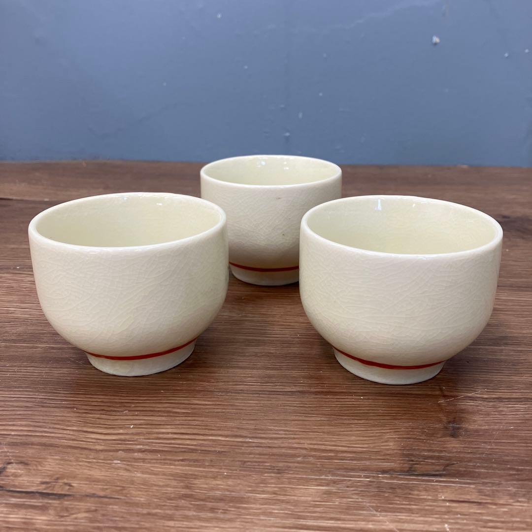 3F 九谷焼 茶器セット 急須 湯呑み 5客 赤絵 金彩 扇面 花尽くし
