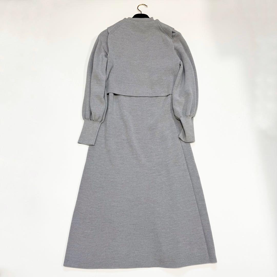 【美品✨】ANAYI メリノウールアンサンブルニット ワンピース 36