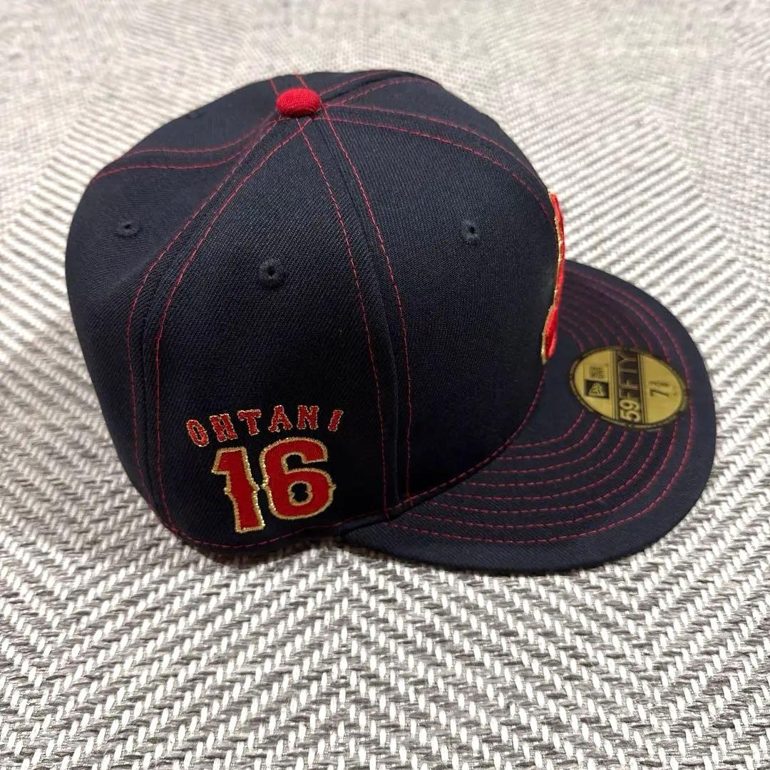 侍ジャパン　59FIFTYキャップ　大谷翔平　刺繍入り　7 3/8