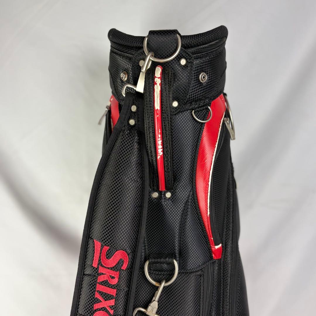 SRIXON スリクソン キャディバッグ ゴルフバッグ 5分割 赤黒