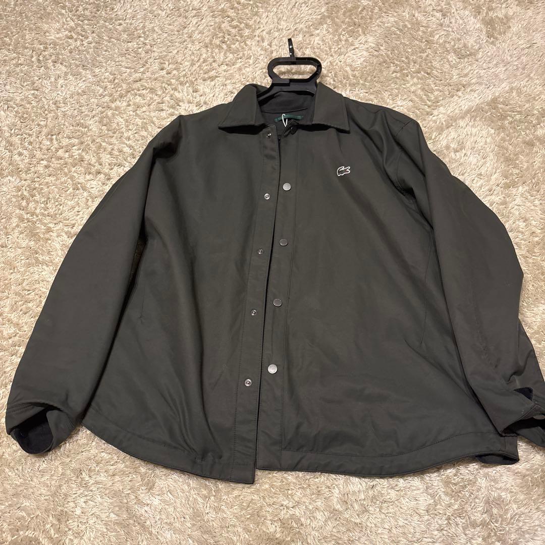 LACOSTE プレーン×バッファローチェックリバーシブルシャツアウター