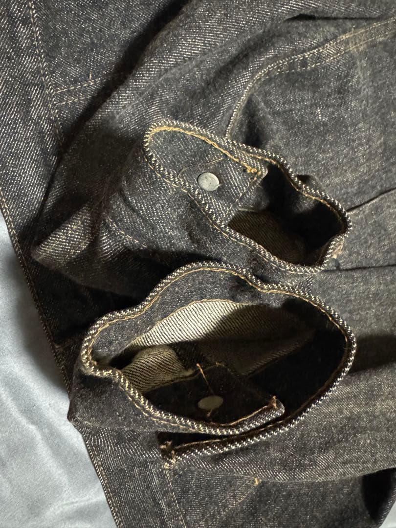 ユーロLevi's 70651-0259 先染めブラック デニムジャケット L