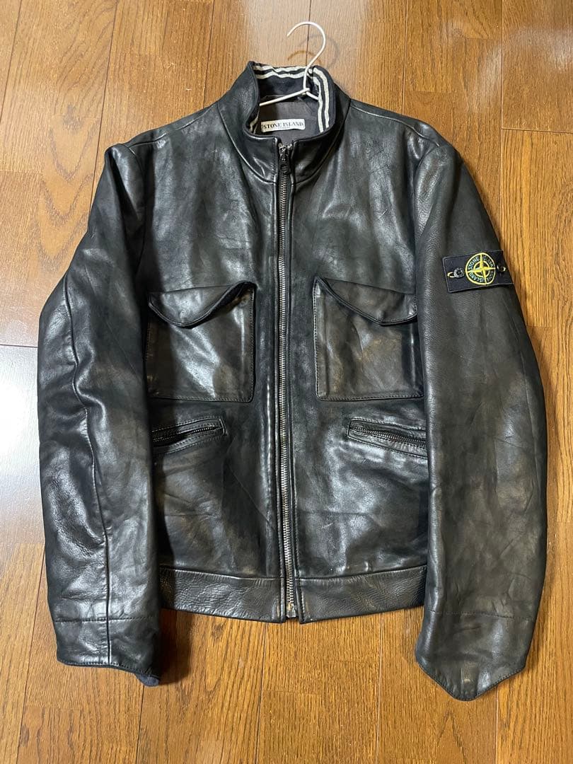【greatLAnd社長私物】Stone レザーライダースジャケット