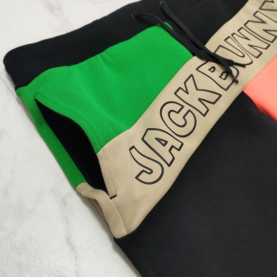 ジャックバニー　スウェットパンツ　ストレッチ　ロゴ　ライン　Dカン　ブラック　6