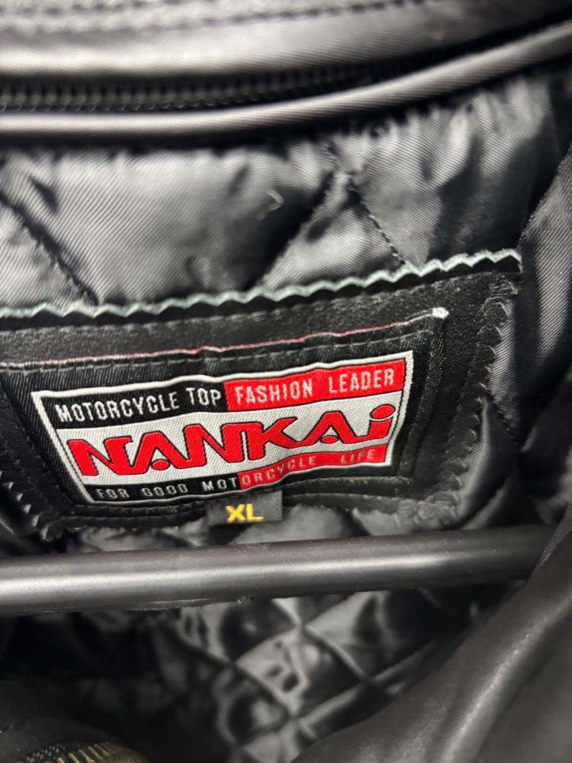 NANKAI ブラックレザージャケット XL
